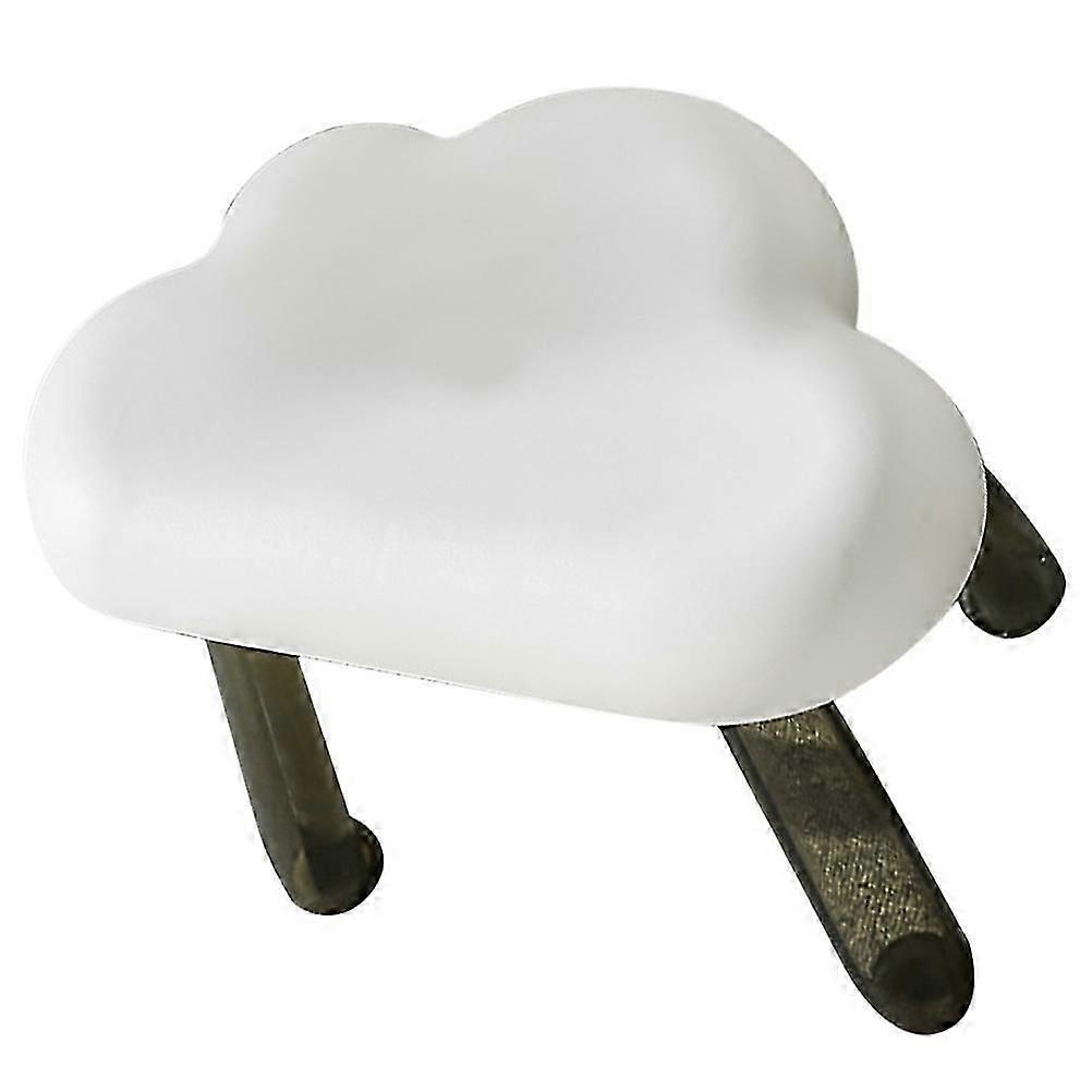 White Solid Cloud Stool for Shoe Changing 1 Piece Kids Stool