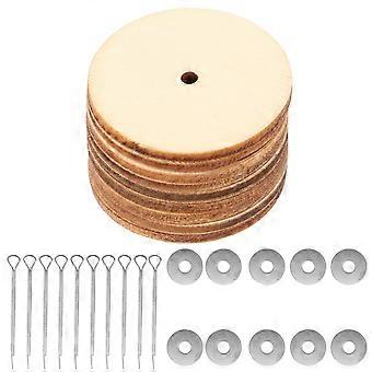 20 Set Teddybeer Joint Accessoires Kleine Beer Doll Joint Bolt DIY Draaibare Houten Gewrichten Multifunctionele DIY Doll Joints Accessoire voor DIY Doll Makin