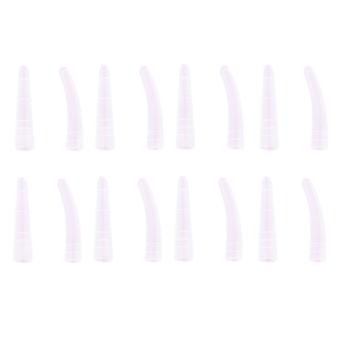White Silicone Eyelash Tweezers Caps for Anti-Dust Protection 1Set
