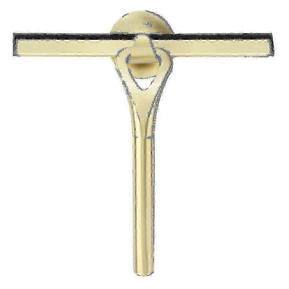 Stainless Steel Shower & Window Squeegee with No-Drill Wall Mount Bracket