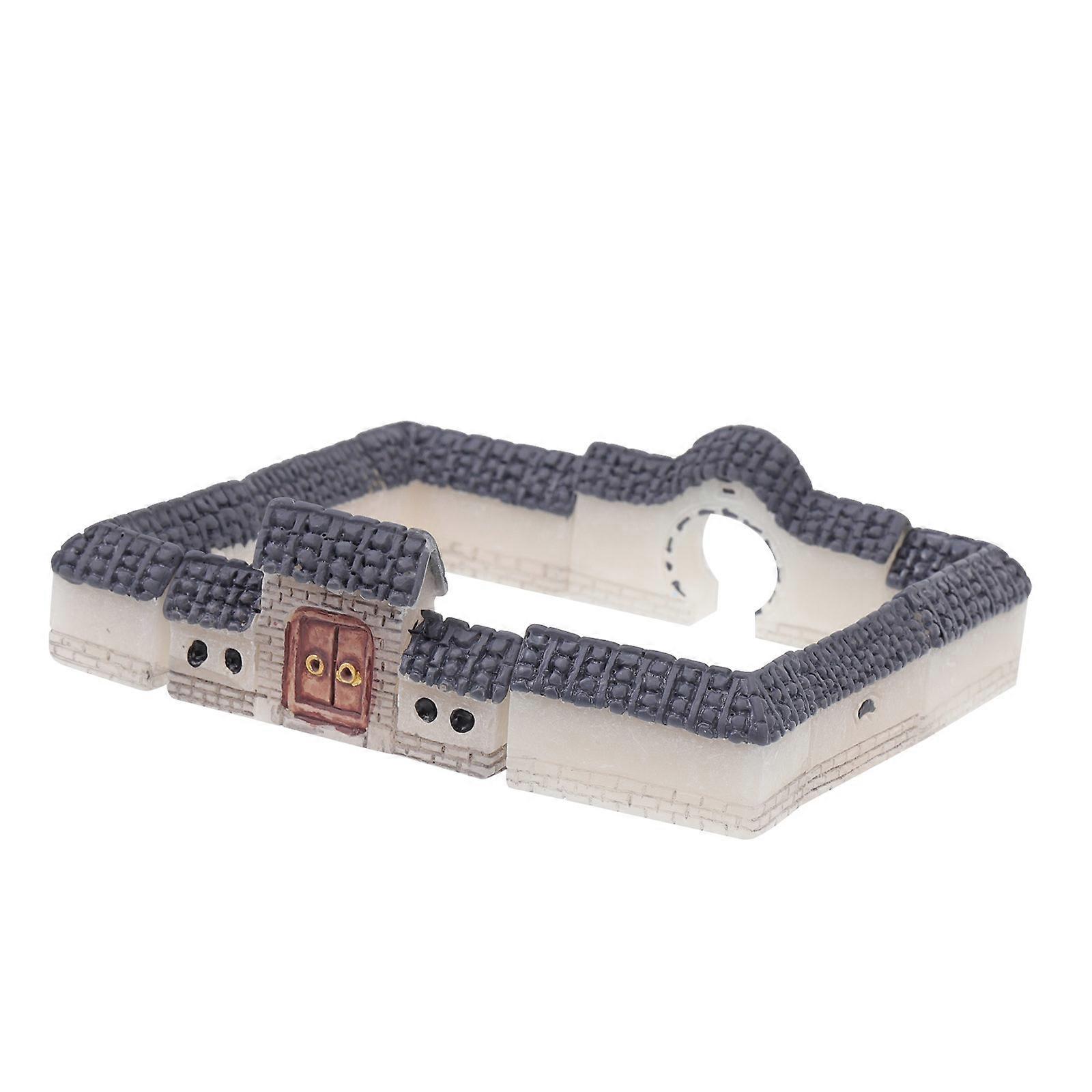 Architectural Model Durable Resin Chinese Style House Model Decor 1Set