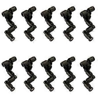 10X MIUS Reptiles Fogger Mist Sprinkler Rainforest Tank 360 Justerbart Akvarium Aquatic Pet Cooling System, Ayx