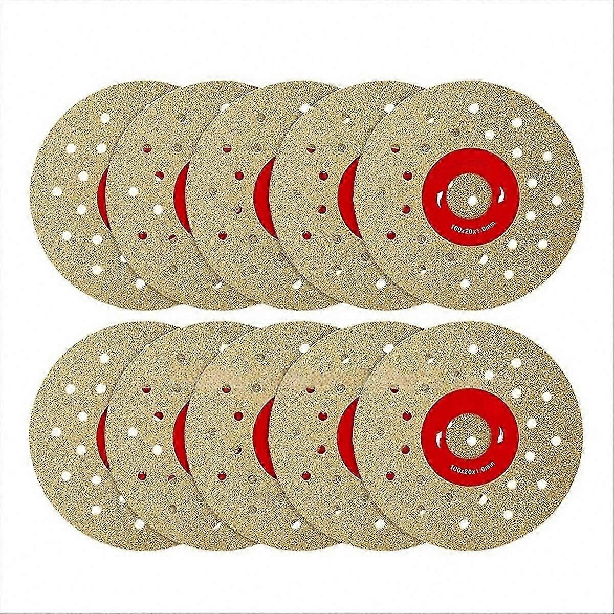 4-Inch Diamond Cutting Disc for Angle Grinder, 10PCS
