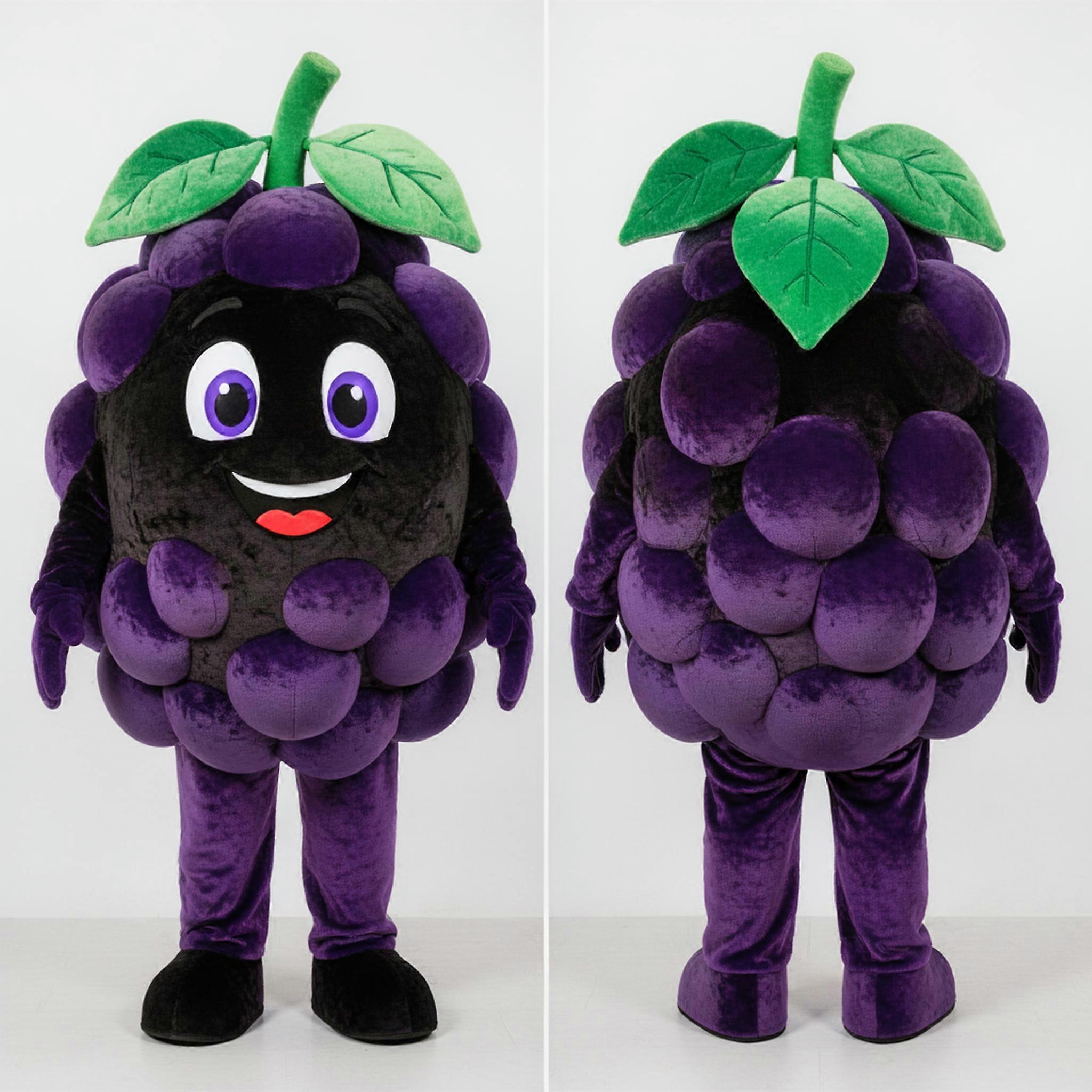 MASTICOT Vibrant Purple Round Grape Mascot