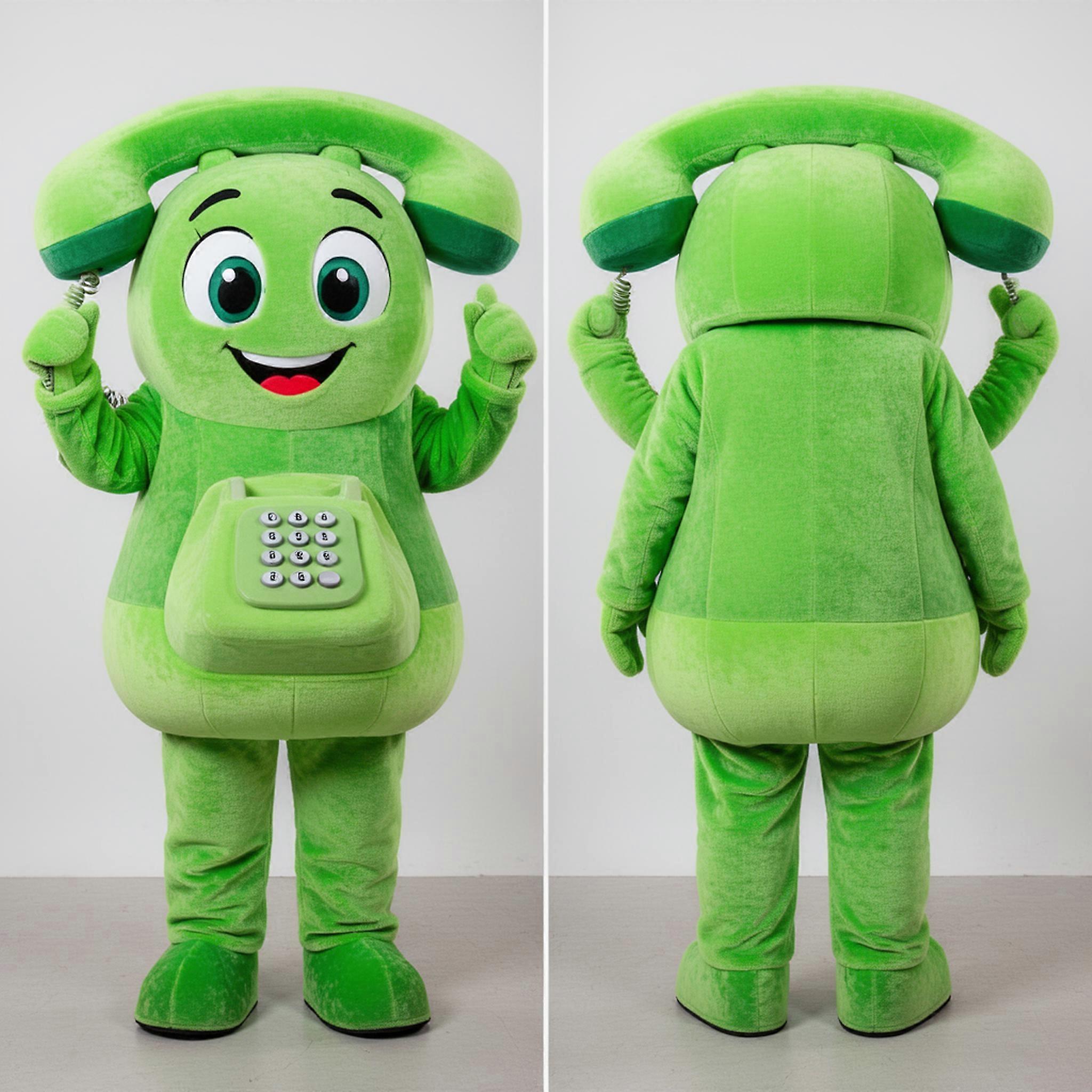 MASTICOT Bright Green Friendly Mascot
