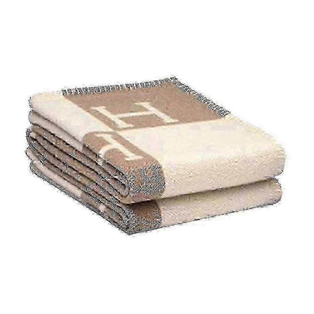 Wool Cashmere Hand-Crochet Throw