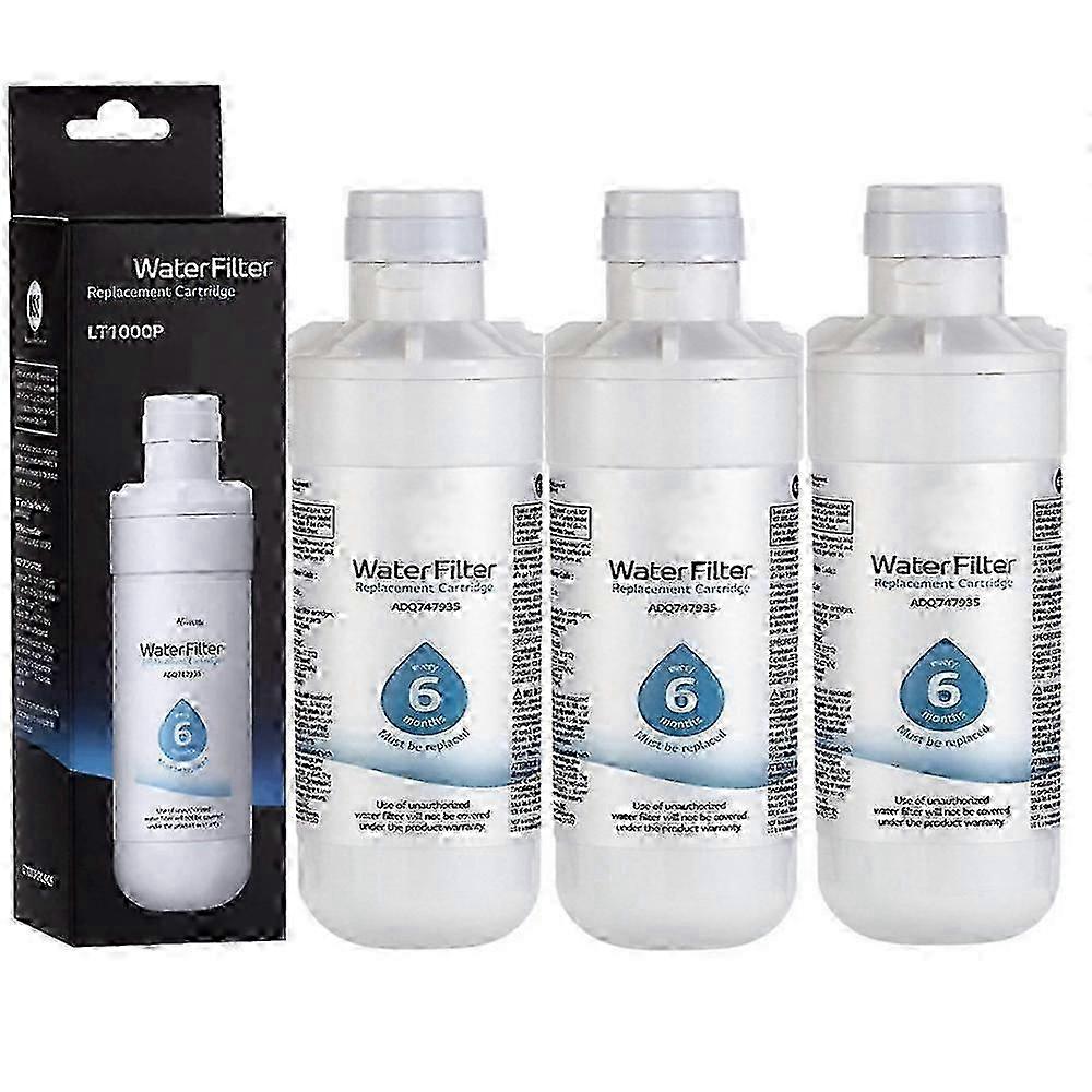 3-Pack Rust-Proof Fridge Water Filters