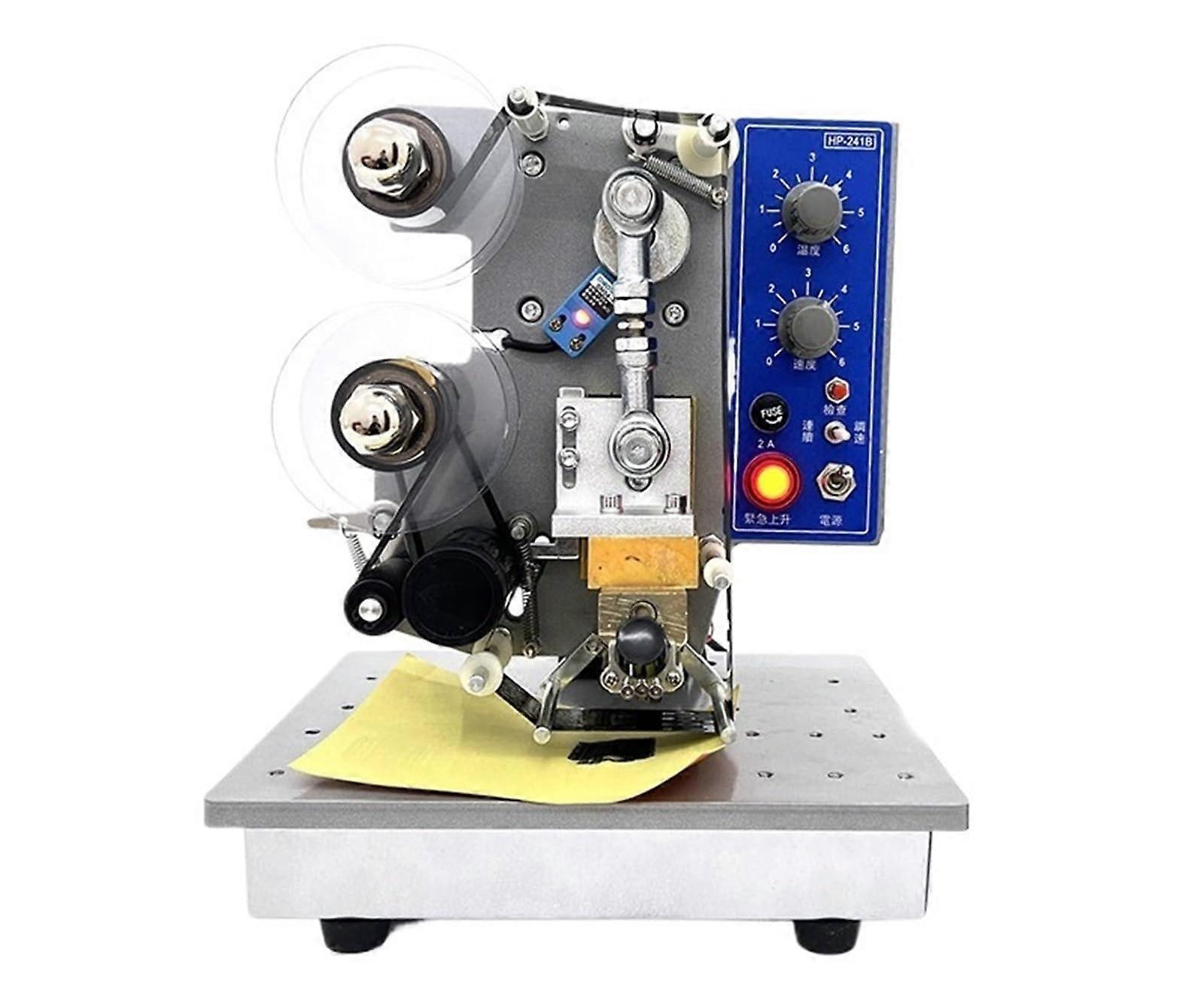 SemiAutomatic Hot Stamp Coding Machine for Soft Seal Packaging with Clear Printing and Quick Type Change