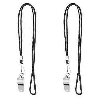 Crisp Sound Metal Whistles for Sports Use 2Pcs Portable Referee Whistles