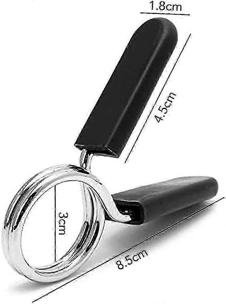 Dumbbell Locks, Locking Device, Spring Locks, Barbell(2 Pieces, Black)