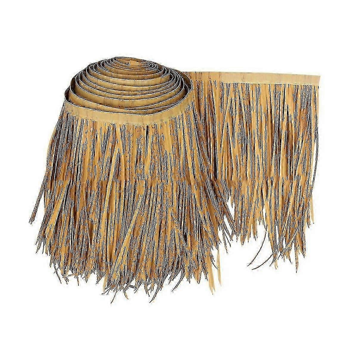 Tapis de paille décoratif pour toit de chaume, rouleau de chaume de palmier, décoration de terrasse, panneaux de toit de paille, volets