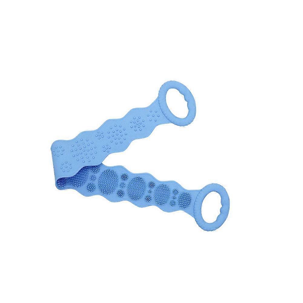 Silicone Back Scrubber - Double Sided Cleaning Double Handle Grip Quick Drying