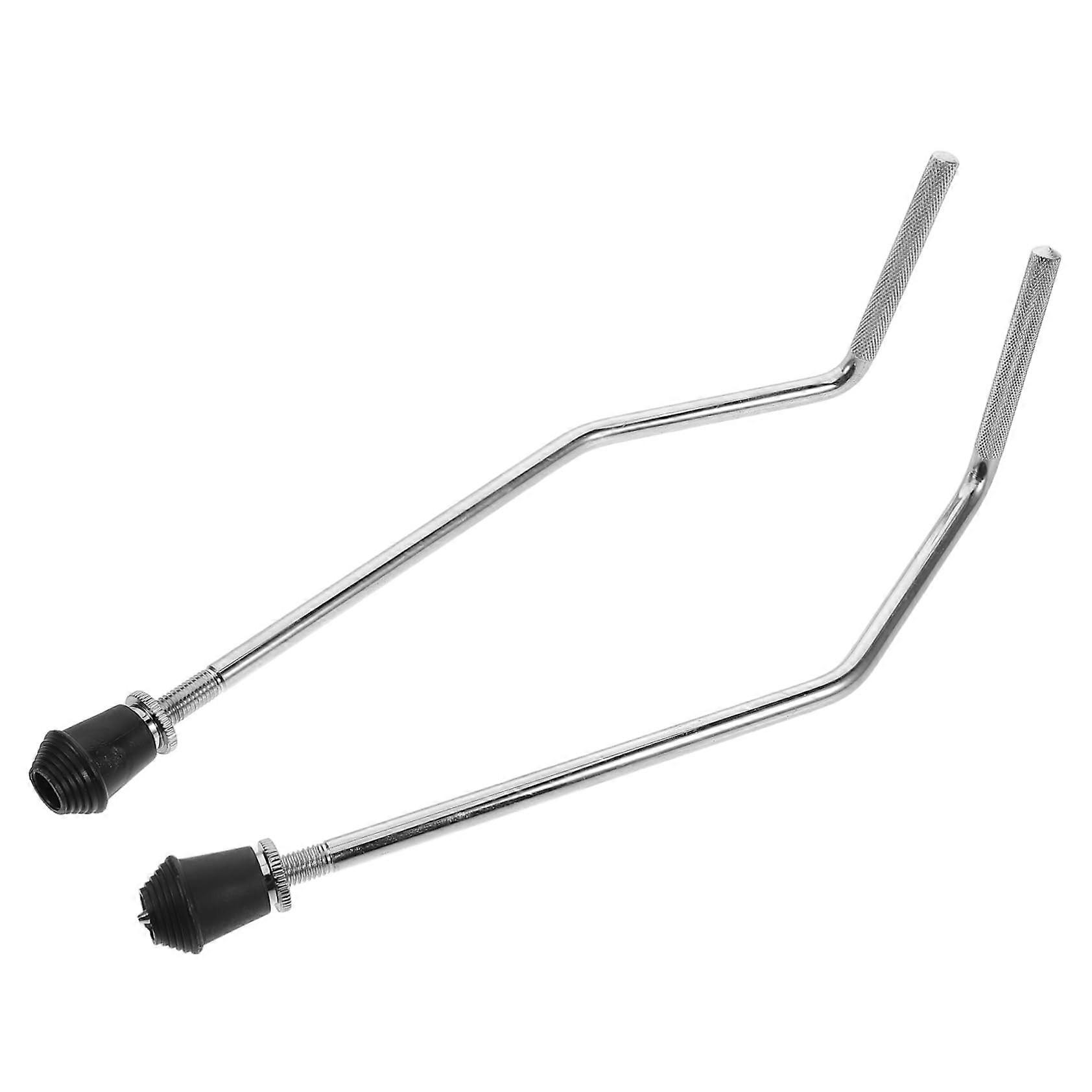 2pcs Snare Stand Replacement Legs with Floor Mount Brackets for Drum Kit Hardware