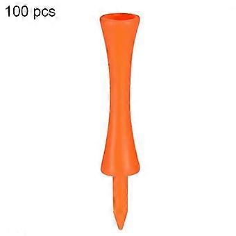 100 Pcs Set 70 Mm Wear Resistant Stable Plastic Golf Tees Sporting Devices For Home