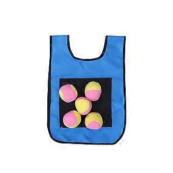 Throwing Ball Set with Kids Sticky Ball Dodgeball Vest 12Pcs