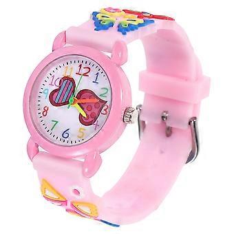 Children 3D Cartoon Watch for Kids Use with 1Pcs Rubber Wristwatch