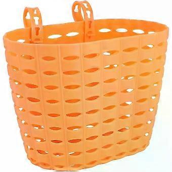 Bike Basket Kids Bike Basket Micro Scooter Basket Kids Bicycle Front Basket Detachable Front Basket Plastic Bicycle Storage Basket Removable Bike Stor