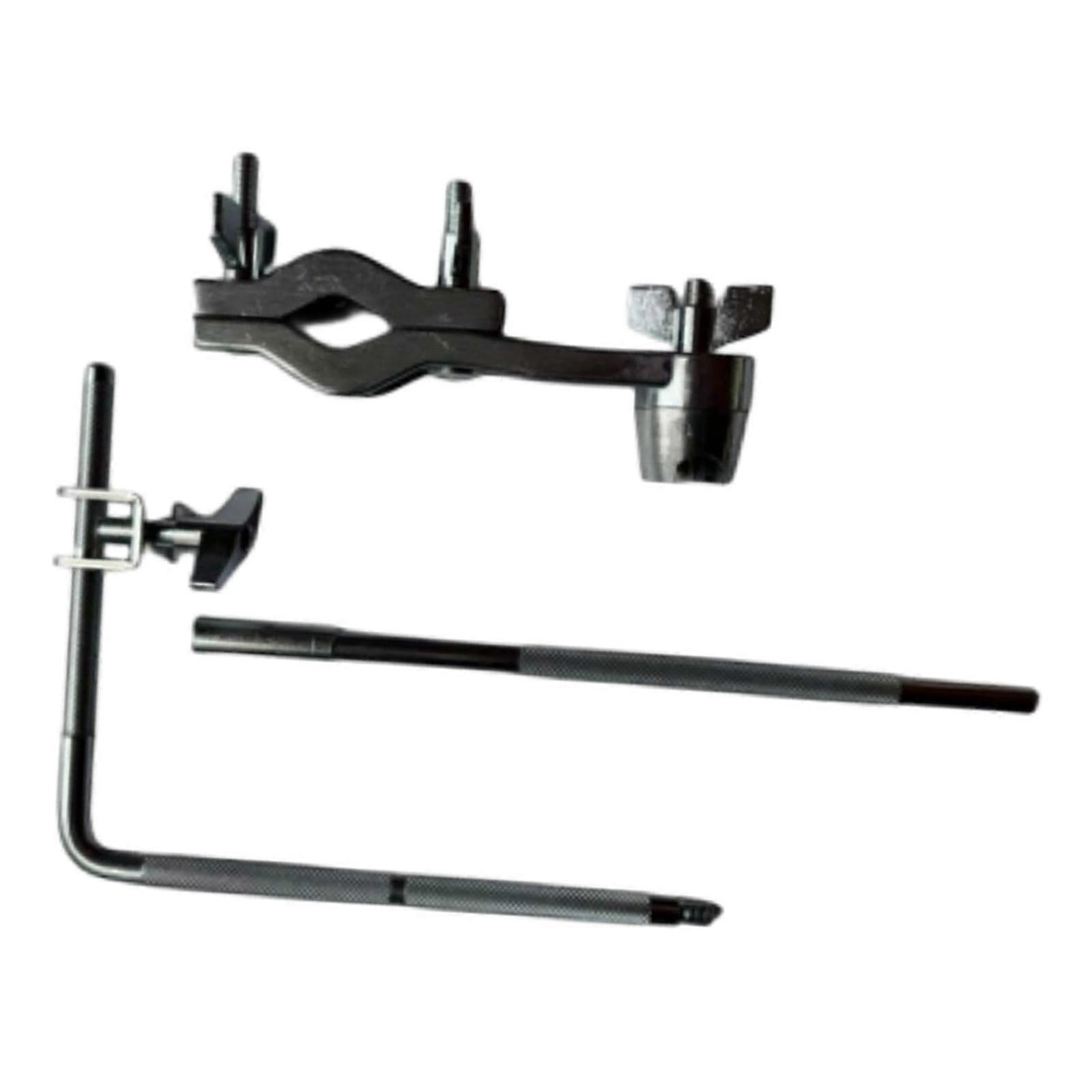 Adjustable Cowbell Mount Clamp for Drum Set, Secure Durable Percussion Hardware Bracket