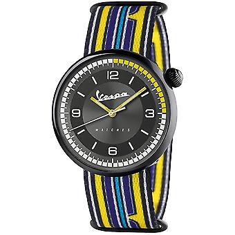 Vespa irreferent Japanese Quartz Analog Man Watch with Nylon Bracelet VA01IRR-BK05CT