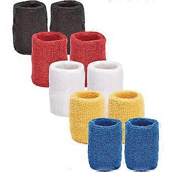Super Absorbent Double-Layer Cotton Wristbands For Sports
