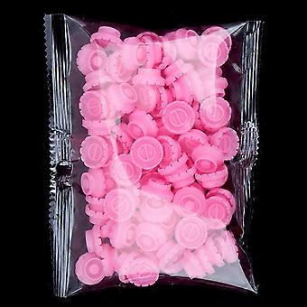 Yelix 100pcs Disposable Volume Fans Glue Holder Stand For Eyelashes Extension Individual Eyelashes Glue Cup Makeup Tools