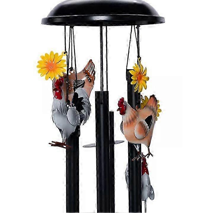 Rustic Rooster Sunflower Wind Chime