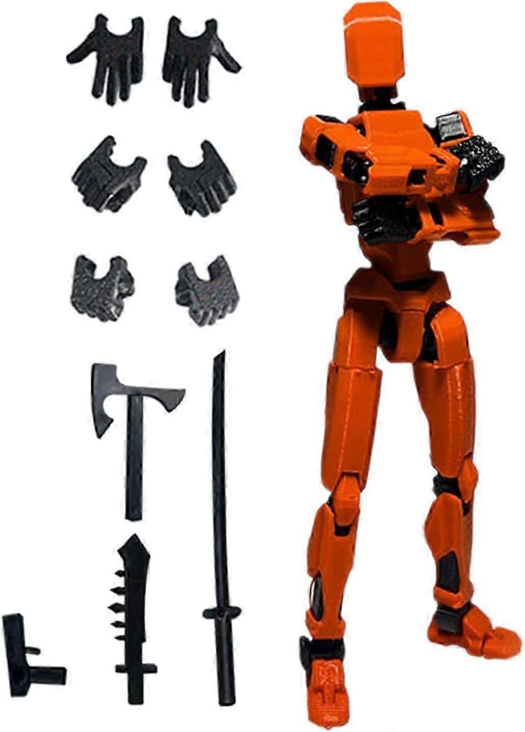 Lucky 13 Multi Joint Action Figure 3D Printed Prototype Full Body Robot Decompression Toy