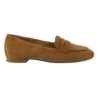 Women's Paul Green 1207-03 | Tan Suede | Ladies Slip On Loafers