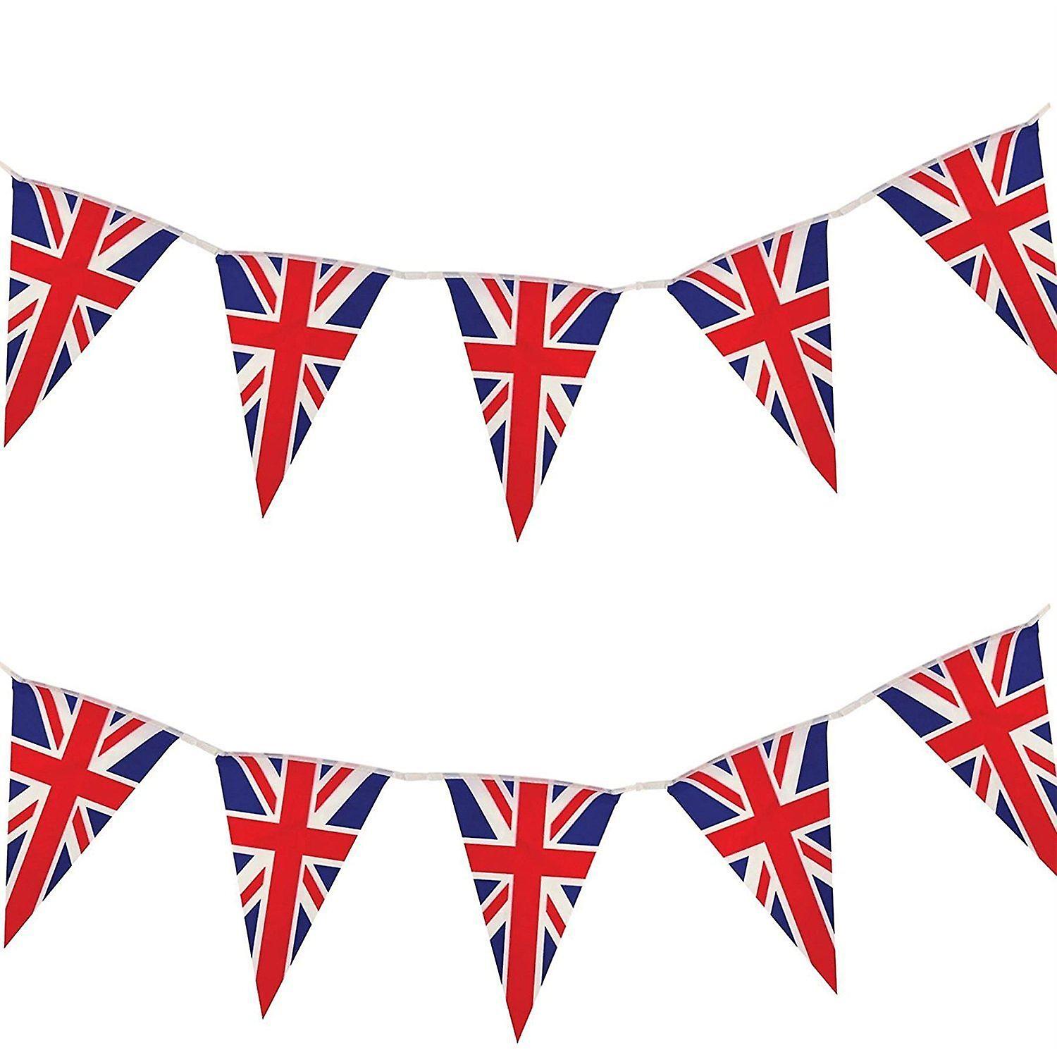 Union Jack Bunting Flag 30pcs Queens Jubilee 2022 Decorations Waterproof
