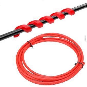 Red Nylon Disc Brake Hose Kit