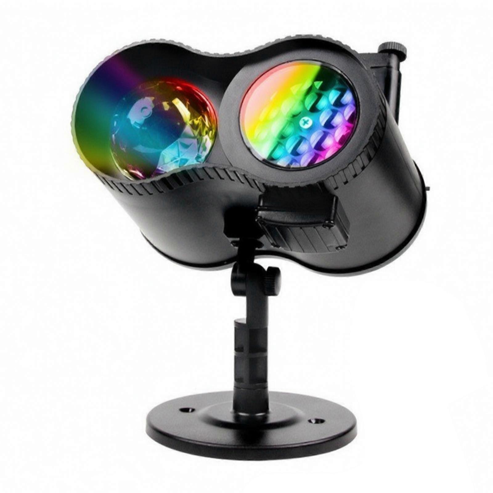 LED Projection Light with Remote Control | IP65 Waterproof, 180-Degree Rotatable