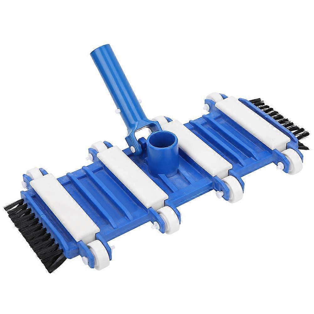 Aquatic Vacuum Head With Rotating Side Wheels