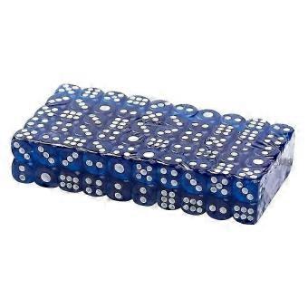 100Pcs 14mm Colored Transparent Acrylic Game Dice for Club Bar Party Accessories