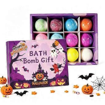 2026 Best Halloween Bath Bombs 12 Pack, Colorful Fizz with Surprise Mini Toys, Skin-friendly Bubble Bath, Kids Spa, Birthday Easter Holiday Gift