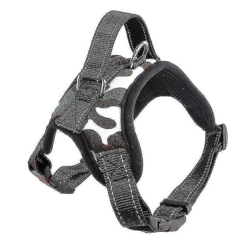 Pet Dog Leash Traction Chest Harness Drag Explosion-proof Camouflage-l Aespa-default