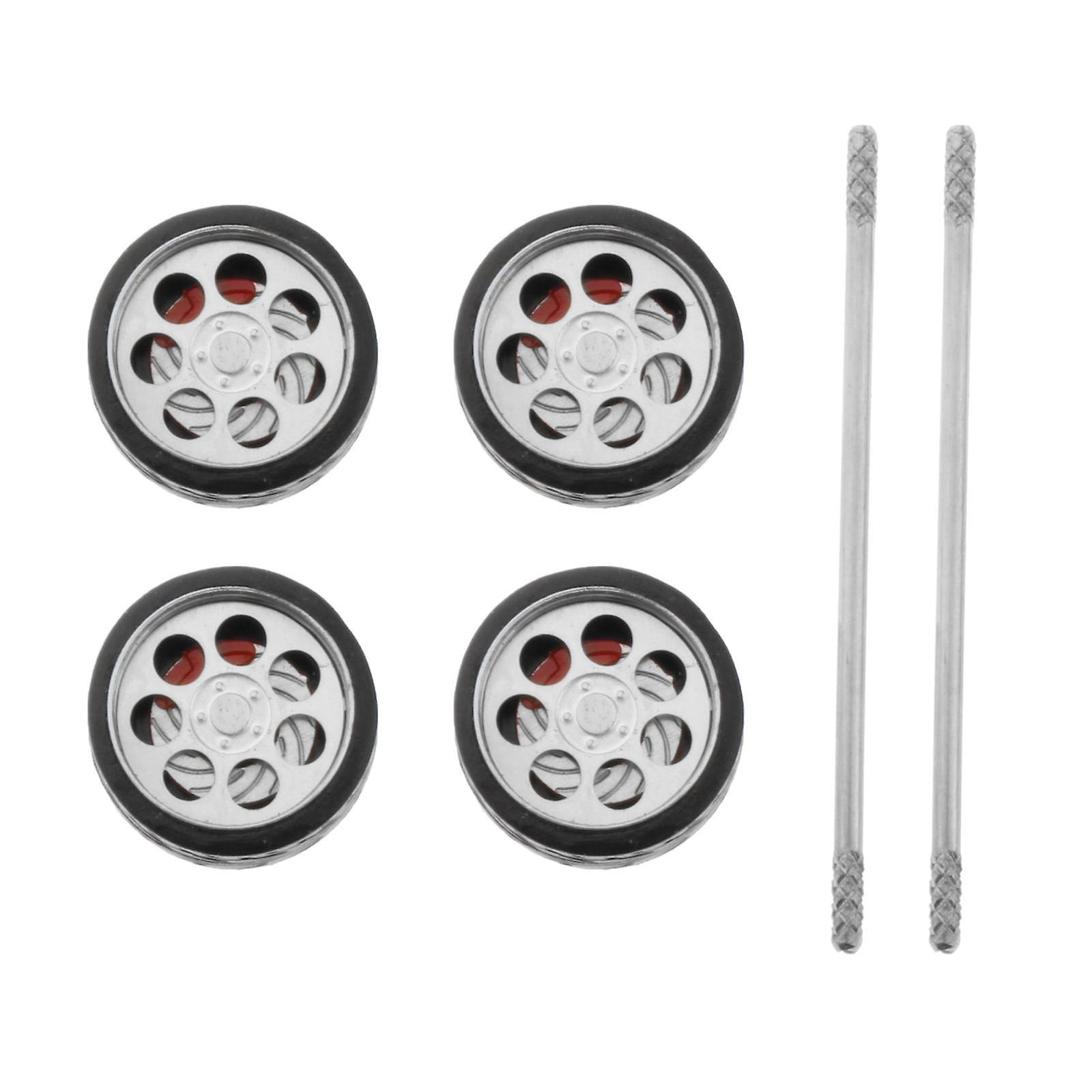 4stk/sæt 1/64 On-road modelbilhjul & dæk reservedele til hotwheels E8