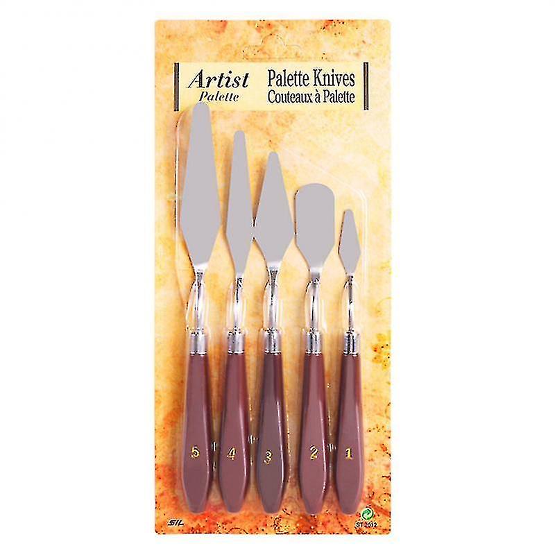 5pcs Stainless Steel Spatula Butter Cream Icing Frosting Knife Smoother Pastry Cake Decoration Baking Kitchen Tools Set