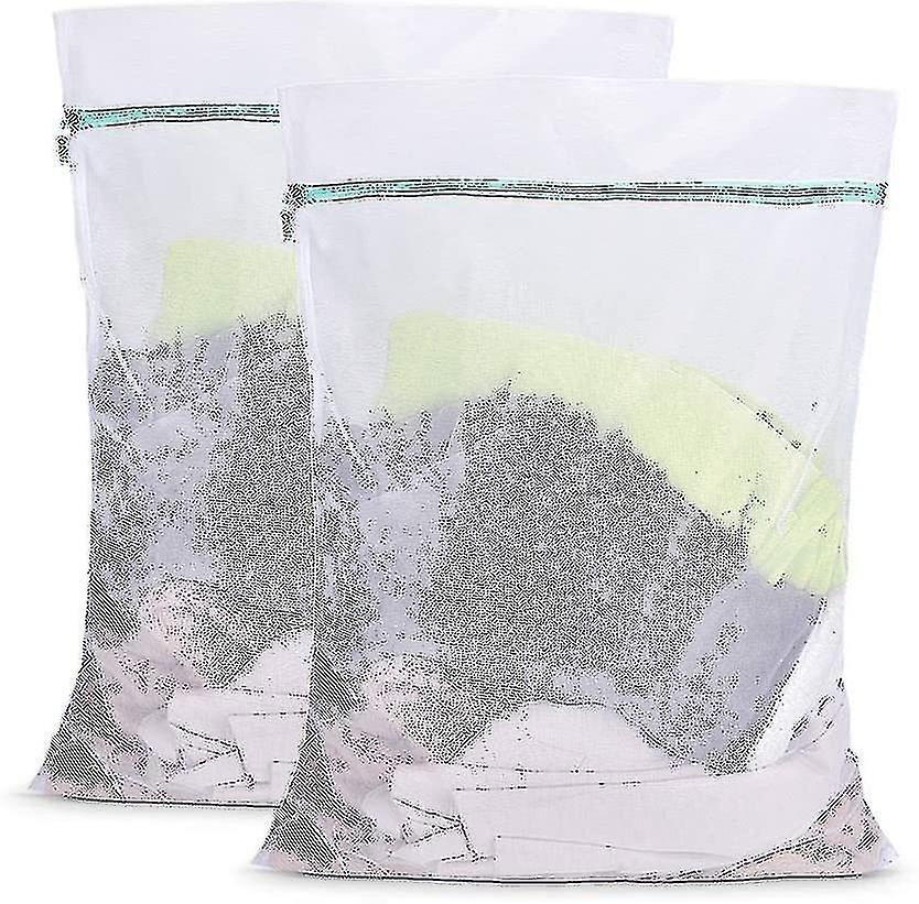 2pcs Extra Large Honeycomb Mesh Laundry Bag Net Fabric Durable 90*110cm