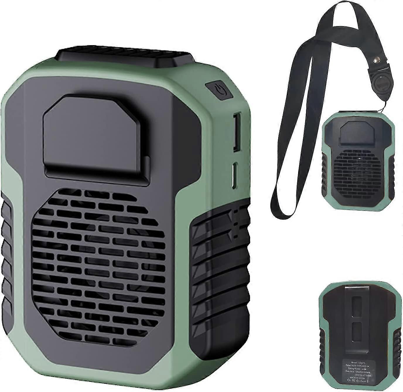 Hanging Neck Fan Mini Waist Clip Fan Wearable Necklace Fan