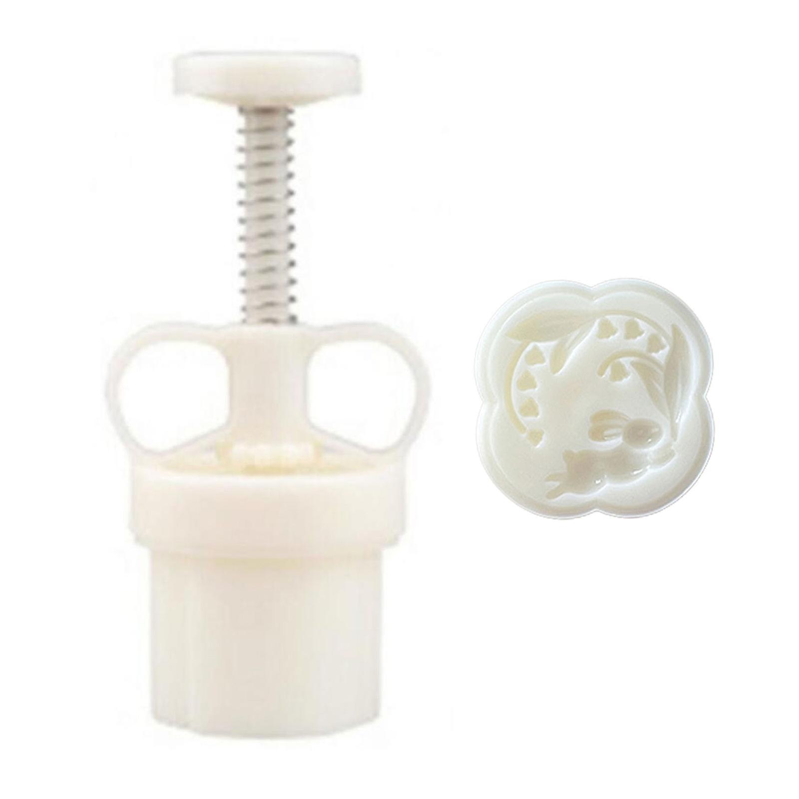 Mooncake Mold Cookie Stamp Cake Maker Flower & Rabbit Shape Decoration Tools