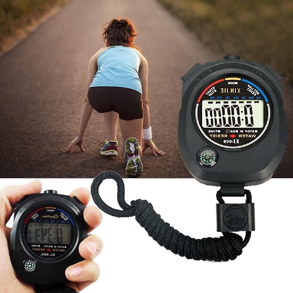 Digital Professional Handheld Lcd Stopwatch Sports Chronograph Timer