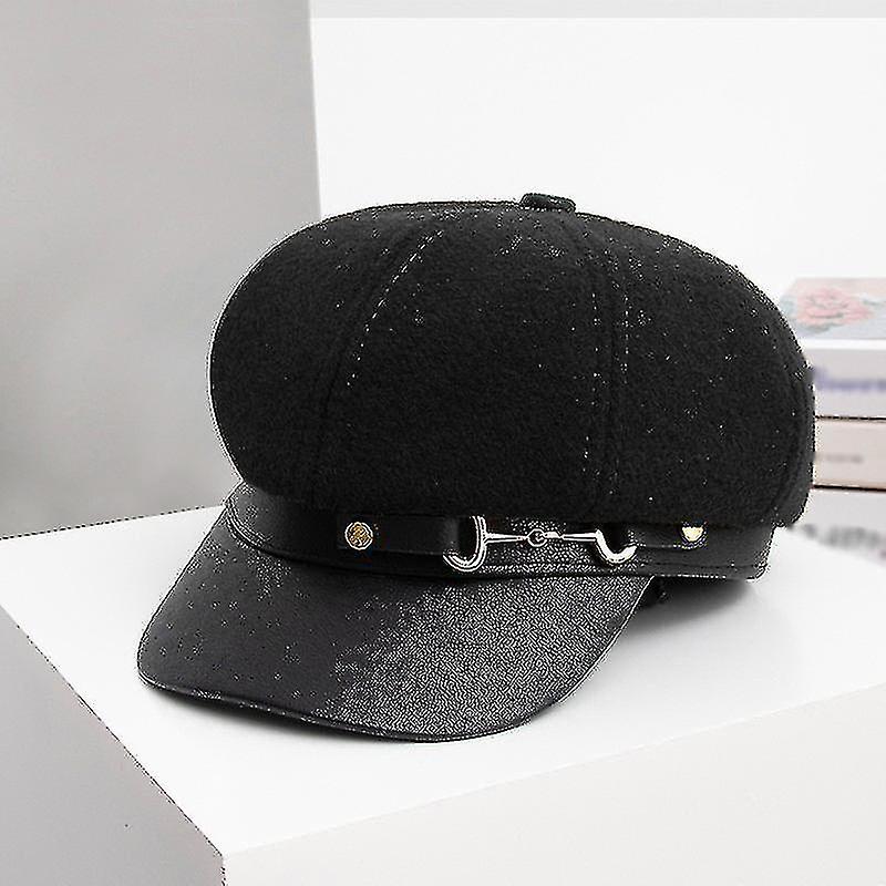 Kvinder Berets England Kvinde Retro Berets Kasketter til kvinder Hatte Mode Bonnets Hatte til kvinder Ottekantede drengehatte