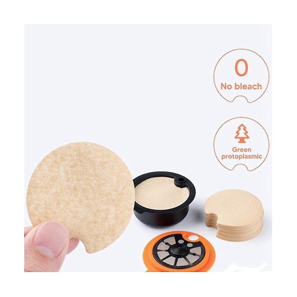 200pcs Disposible Paper Filter For Reusable Coffee Capsule From Block Keep Capsule For Cleaning