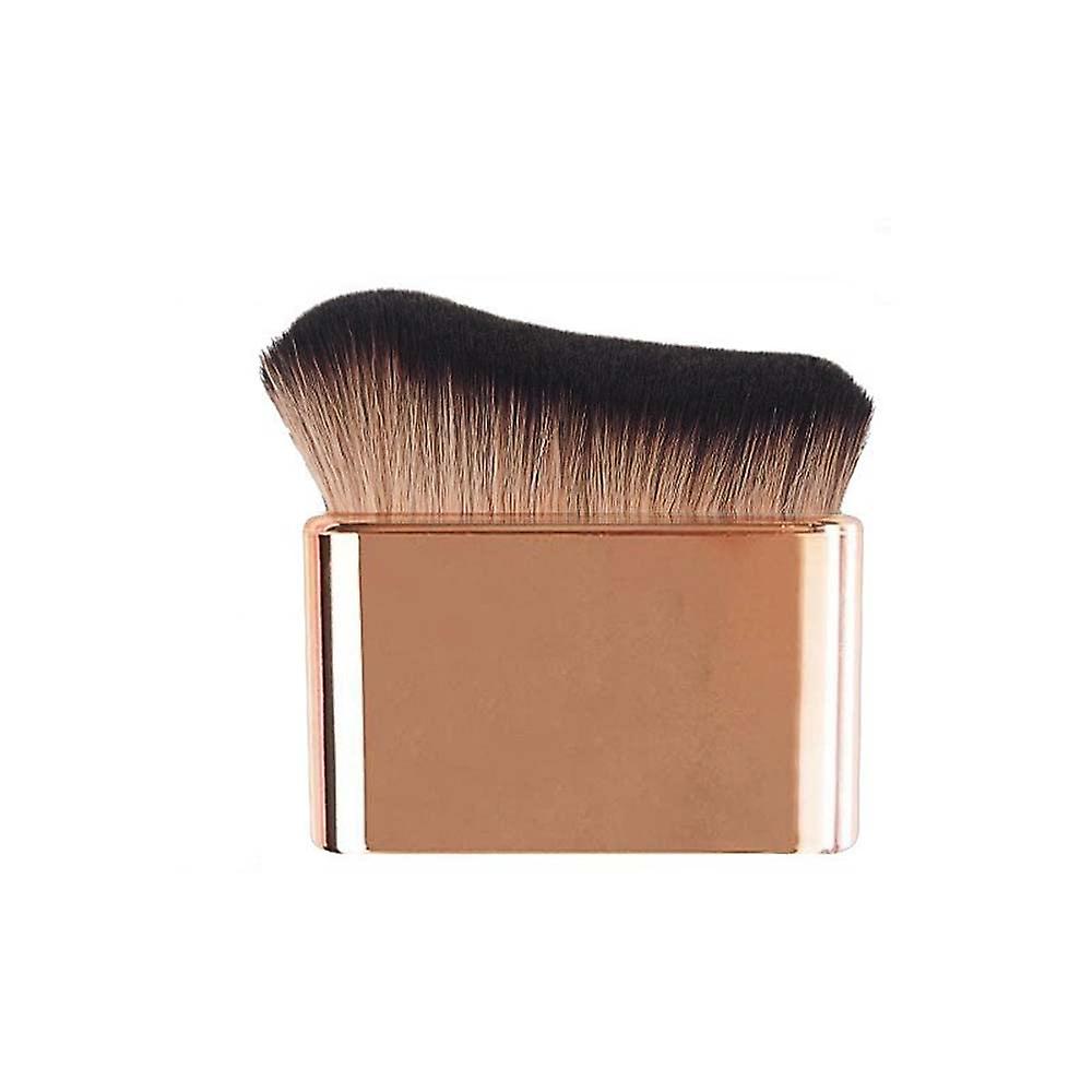 Big Self Tanning Blend Brush - Professional Kabuki Brush for Face and Body, Rose Gold, Versatile for Foundation, Blusher, Bronzer