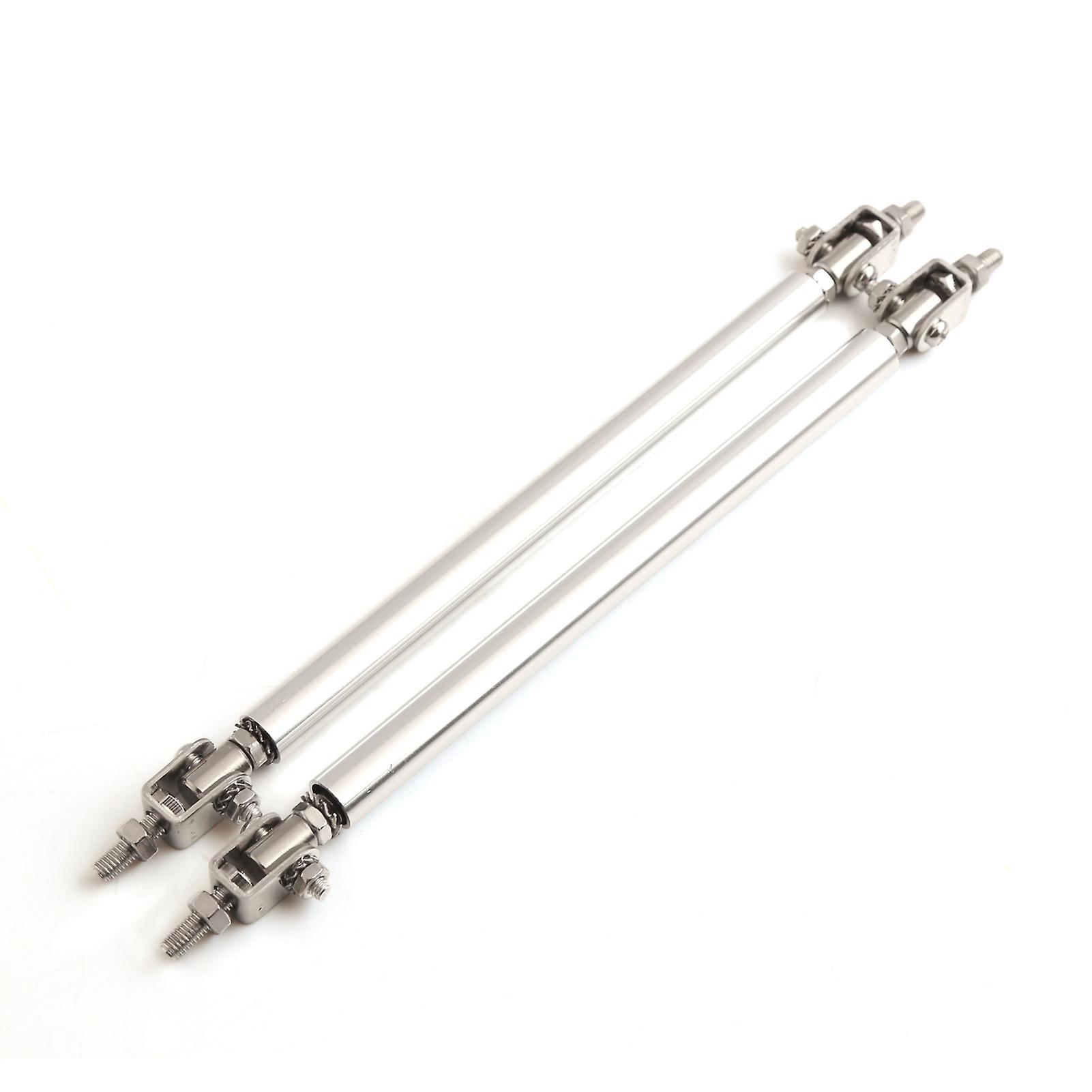 2pcs 100-200mm Adjustable Front Bumper Lip Splitter Strut Tie Bar Support Rod