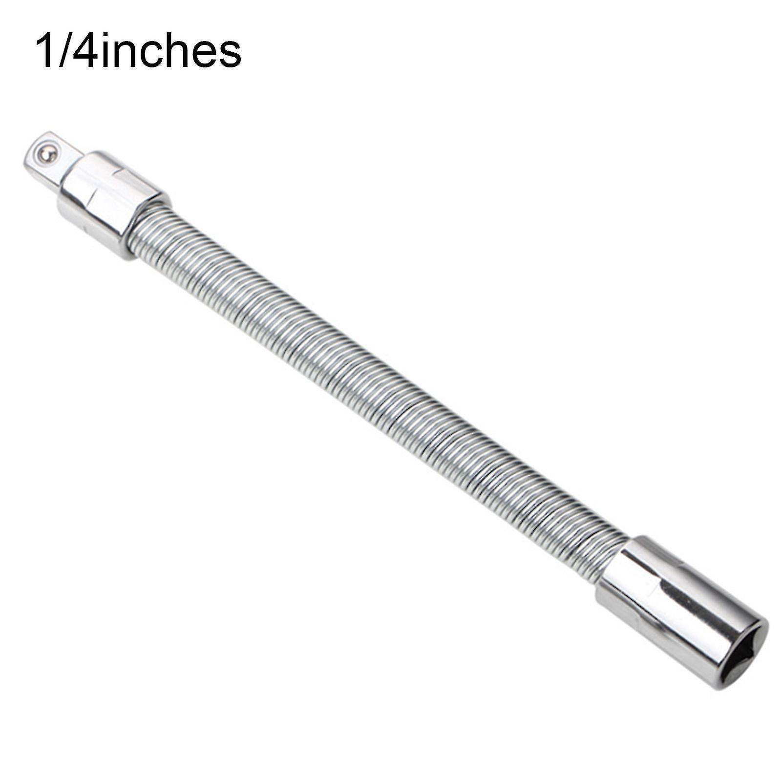 1/4 3/8 1/2 Useful Socket Extension Bar Strong Torque Easy To Install Wear-resistant Universal Flexible Shaft For Workshop