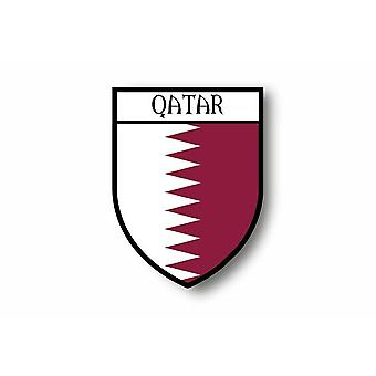 Toppa Patch Bandiera Qatar – Ricamata Con Bordo Nero – 5x8 Cm – Applicazione Su Stoffa