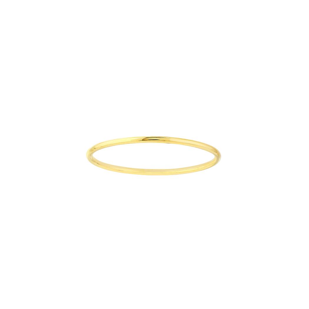 14k Yellow Gold Round Wire Stackable Ring-Stackable-Ring for Women - Ring Size: 6 to 8