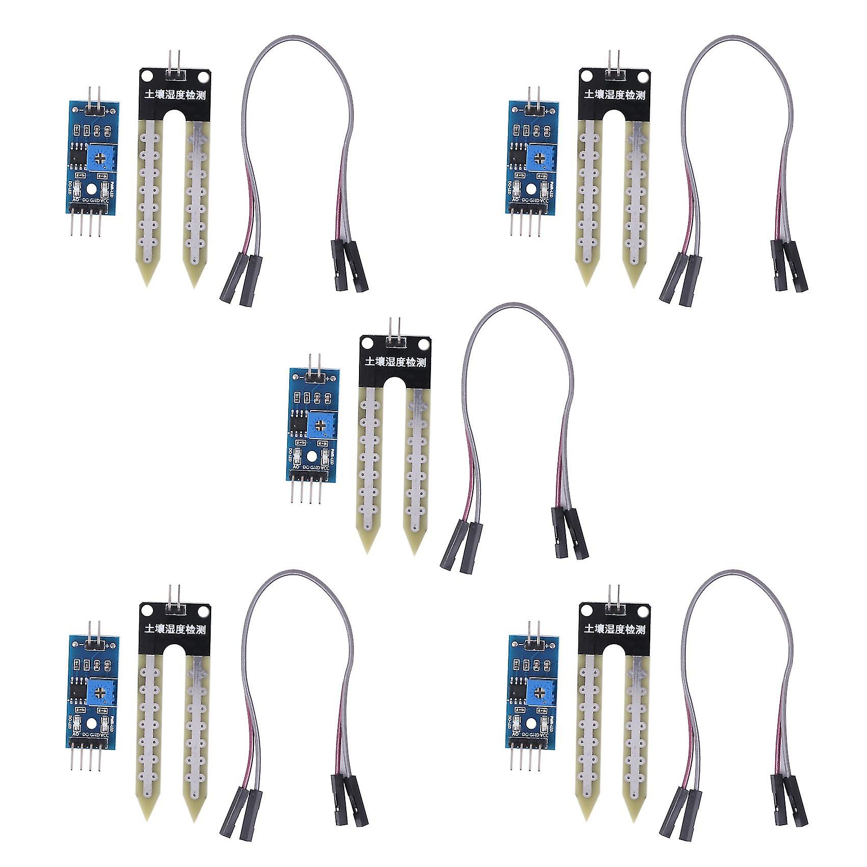 5pcs Soil Moisture Hygrometer Module For Moisture Wire Water Sensor Detection Te215