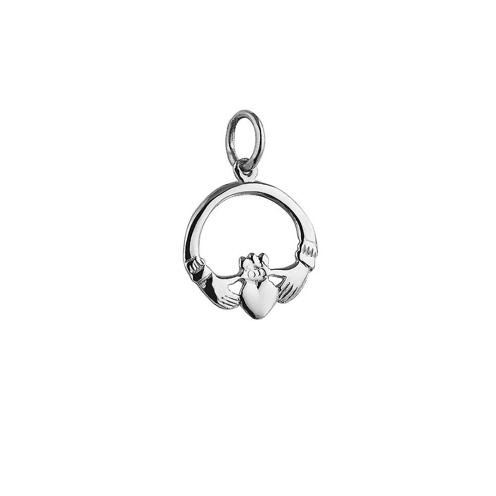 Silver 14x14mm Claddagh Pendant or Charm